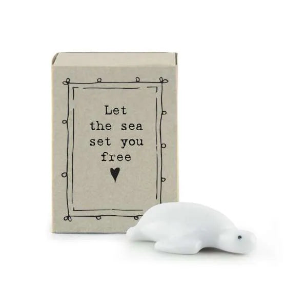 East of India Matchbox Memento - Let the sea set you free