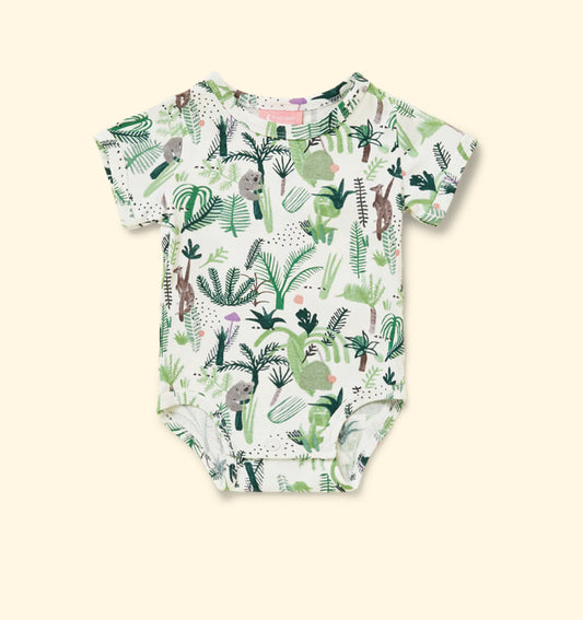 Halcyon Nights Fern Gully Short Sleeve Bodysuit