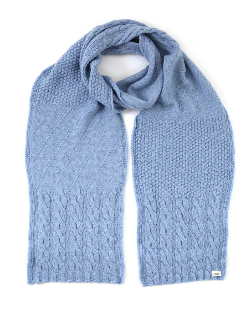 Uimi Frida Scarf- Textured Patchwork - 6 Colours