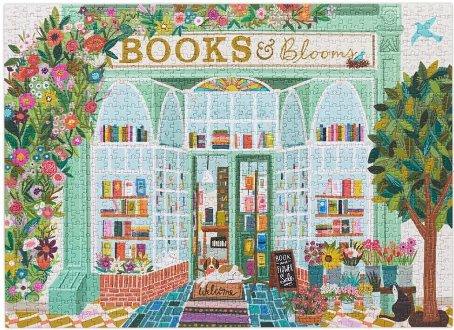 Books and Blooms - 1000 Piece Puzzle