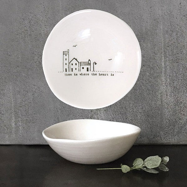 East of India Medium Porcelain Bowl with sweet little saying