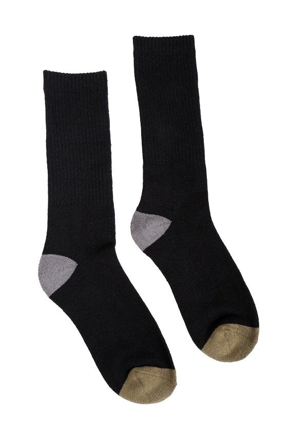 Hemp Clothing Australia Crew Socks - Black