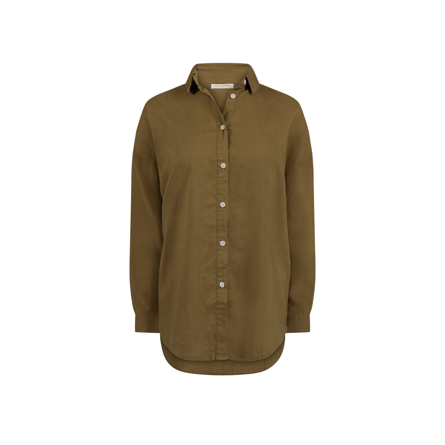 Hemp Clothing Long Sleeve Olive Shirt