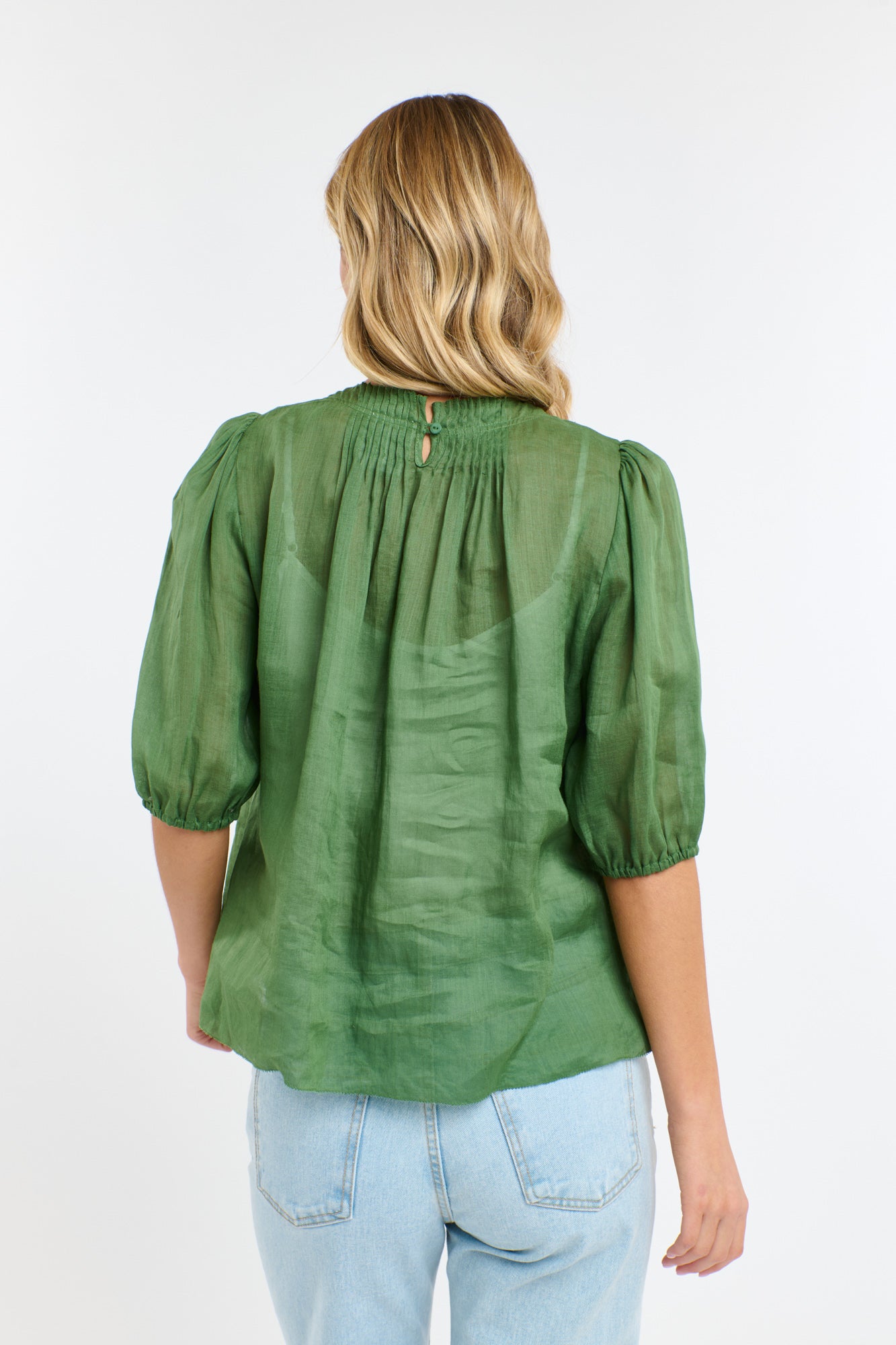 365 Days Ariel Pintuck Top - Kelly Green