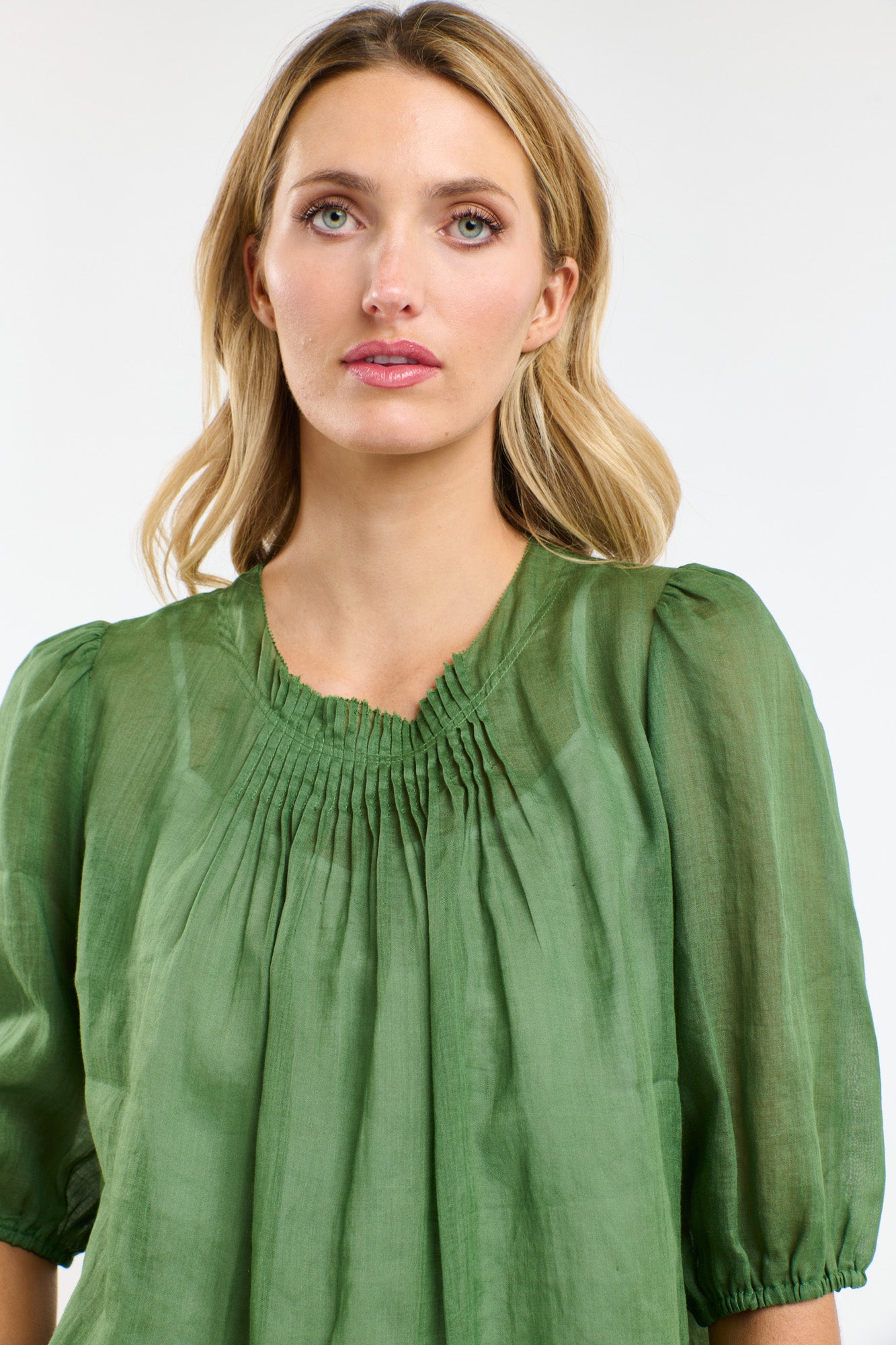 365 Days Ariel Pintuck Top - Kelly Green