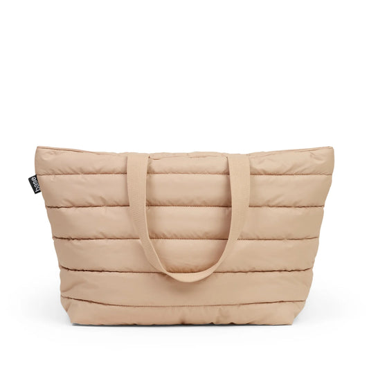 'Take It Base' Puffer Tote - Sand