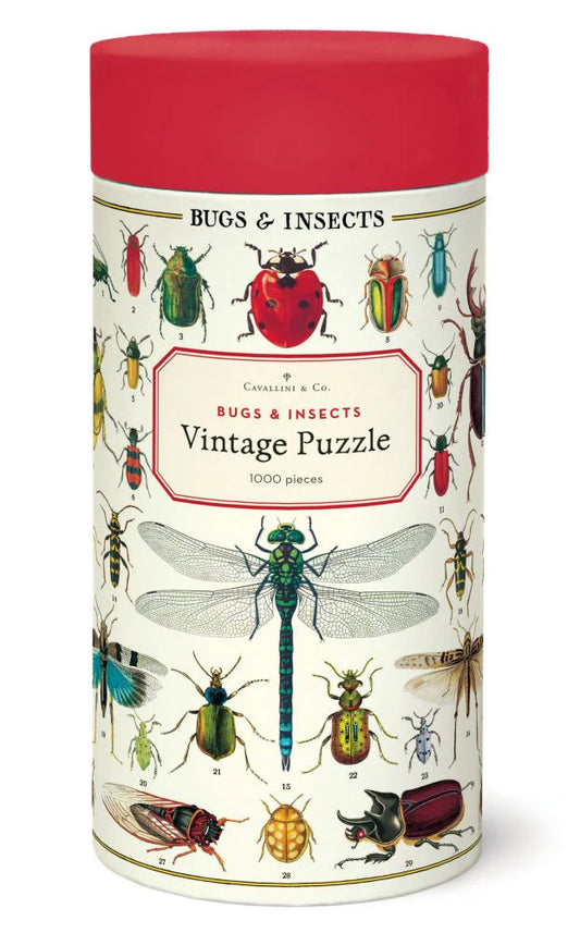 Cavallini & Co Bugs and Insects 1000 Piece Vintage Puzzle