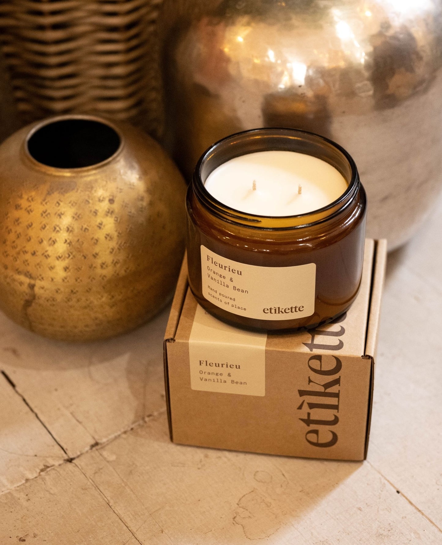 Etikette Candles Fleurieu