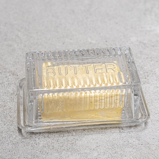 Heaven In Earth Glass Butter Dish