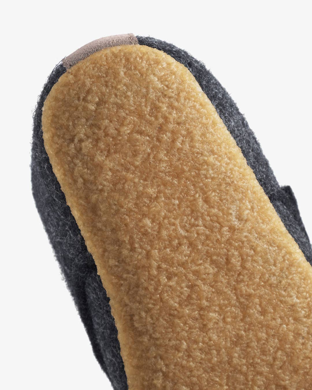 The Cozy Sheep Felted Kids Slipper - Dark Grey