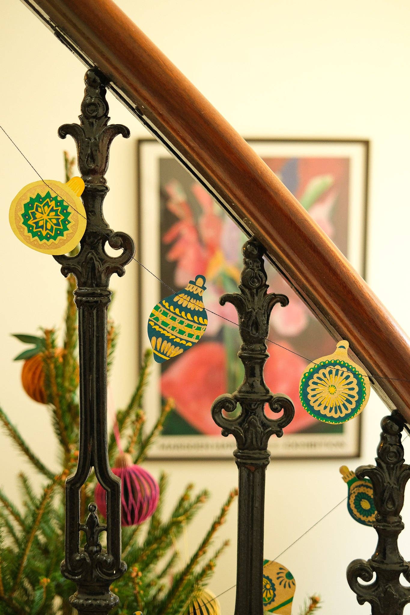 East End Press - Christmas Ornaments Sewn Garland