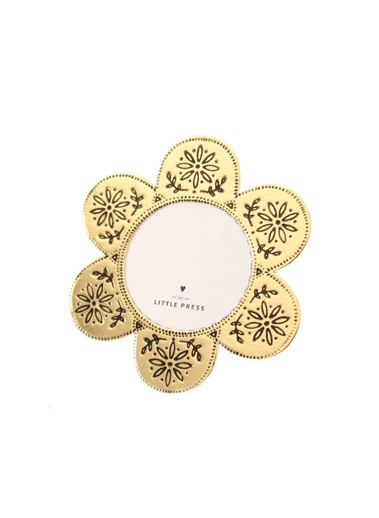 Faux Tin Flower Frame