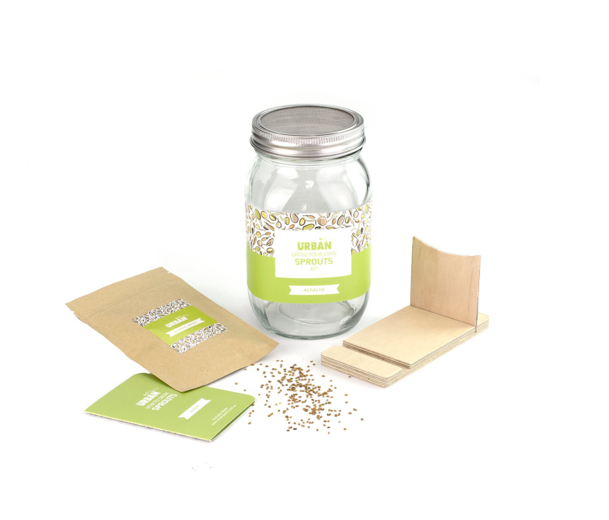 Urban Greens Sprout Jar Kit - Alfalfa
