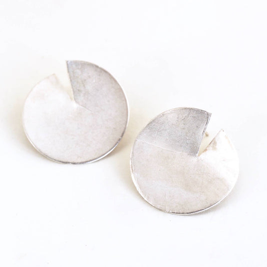 Sterling Silver Wedge Earrings