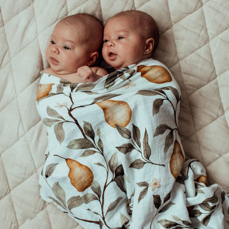 Snug as a Bub & Co Swaddle - Whimsical Pear