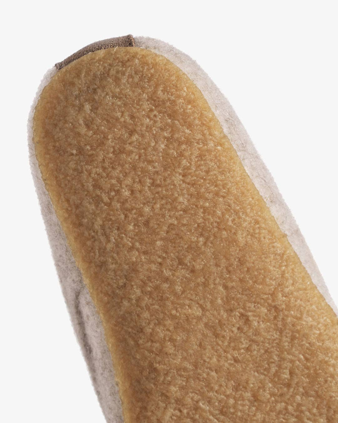 The Cozy Sheep Felted Kids Slippers - Beige