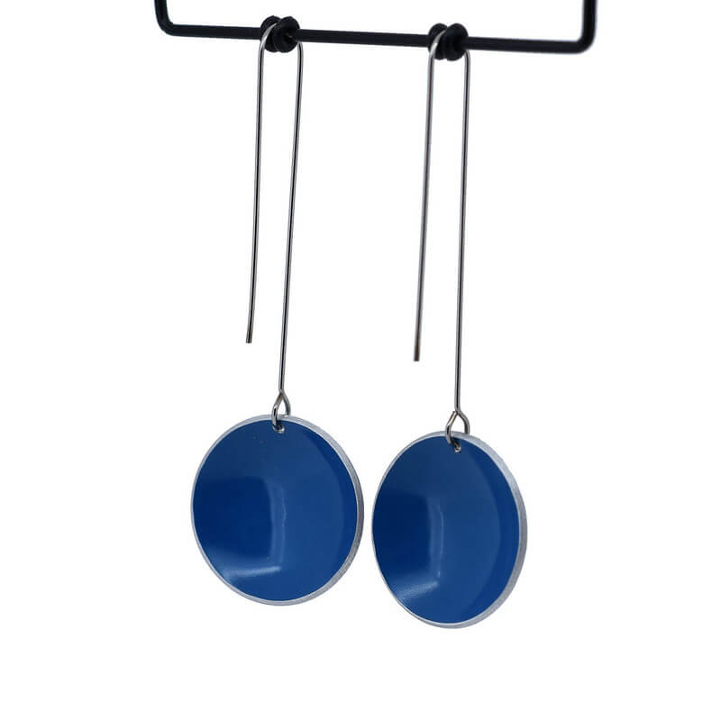 Kitty Came Home - Evening Leaves Domed Circle Earrings