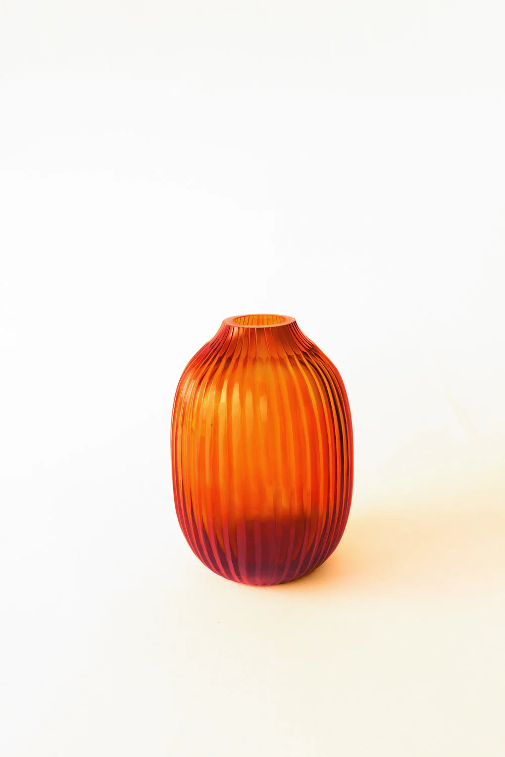 Brian Tunks Cut Glass Vase, Pod.