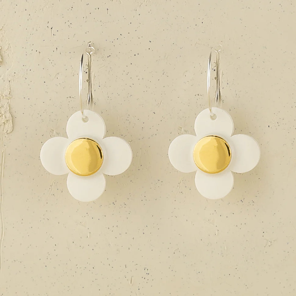 Erin Lightfoot - Flower Hoop Earring
