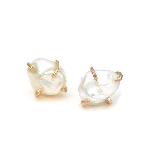 White Pearl Studs
