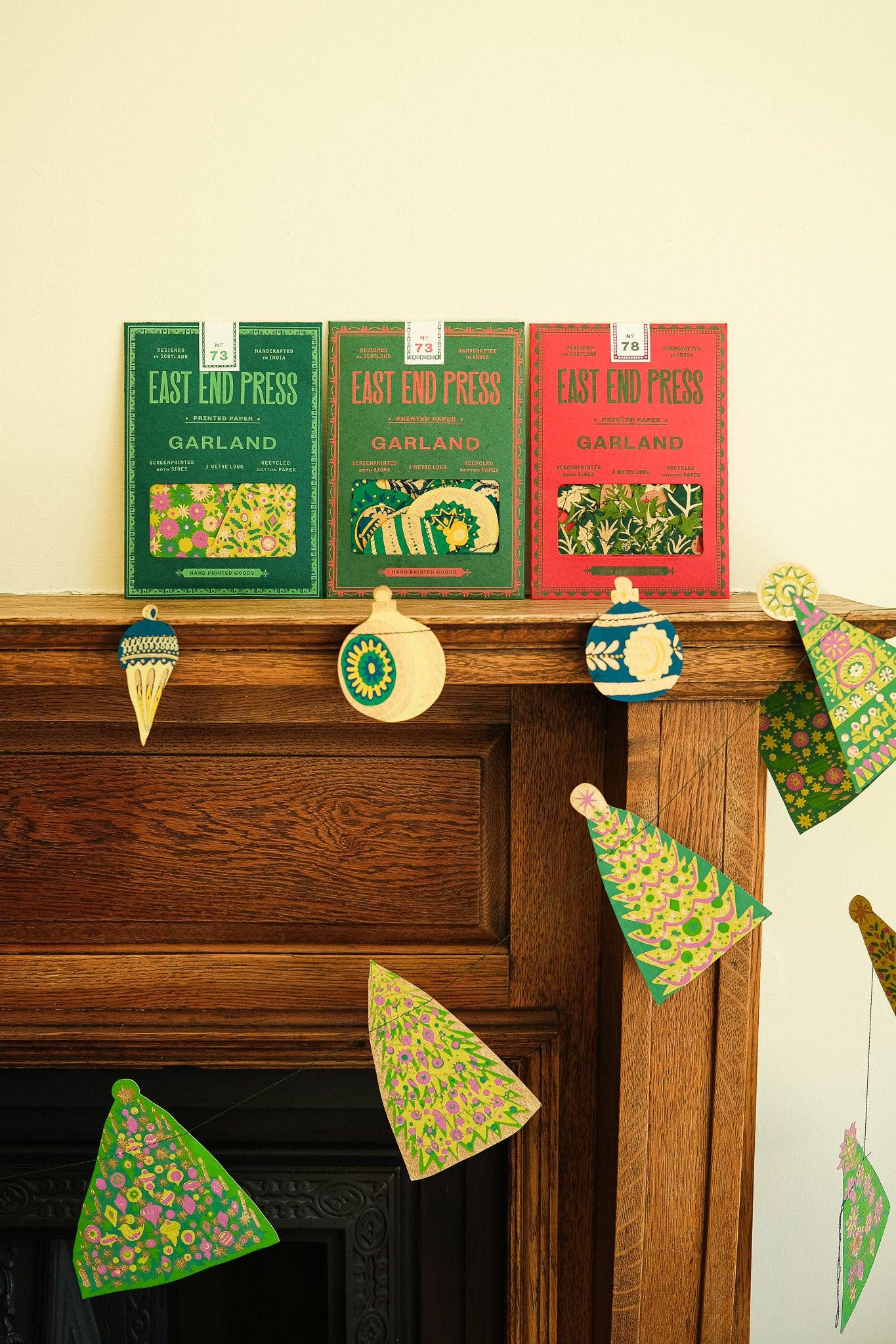 East End Press - Christmas Ornaments Sewn Garland