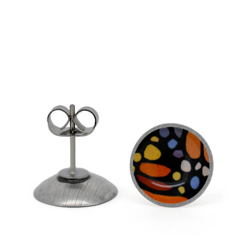 Kitty Came Home - Aladdins Treasure Monarch Butterfly Domed Studs