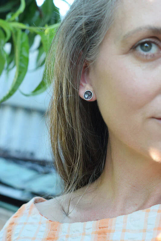 Kitty Came Home - Woven Knot Stud Earrings