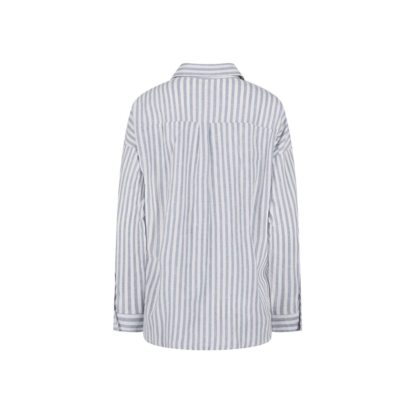 Hemp Clothing Long Sleeve Blue Stripe Shirt