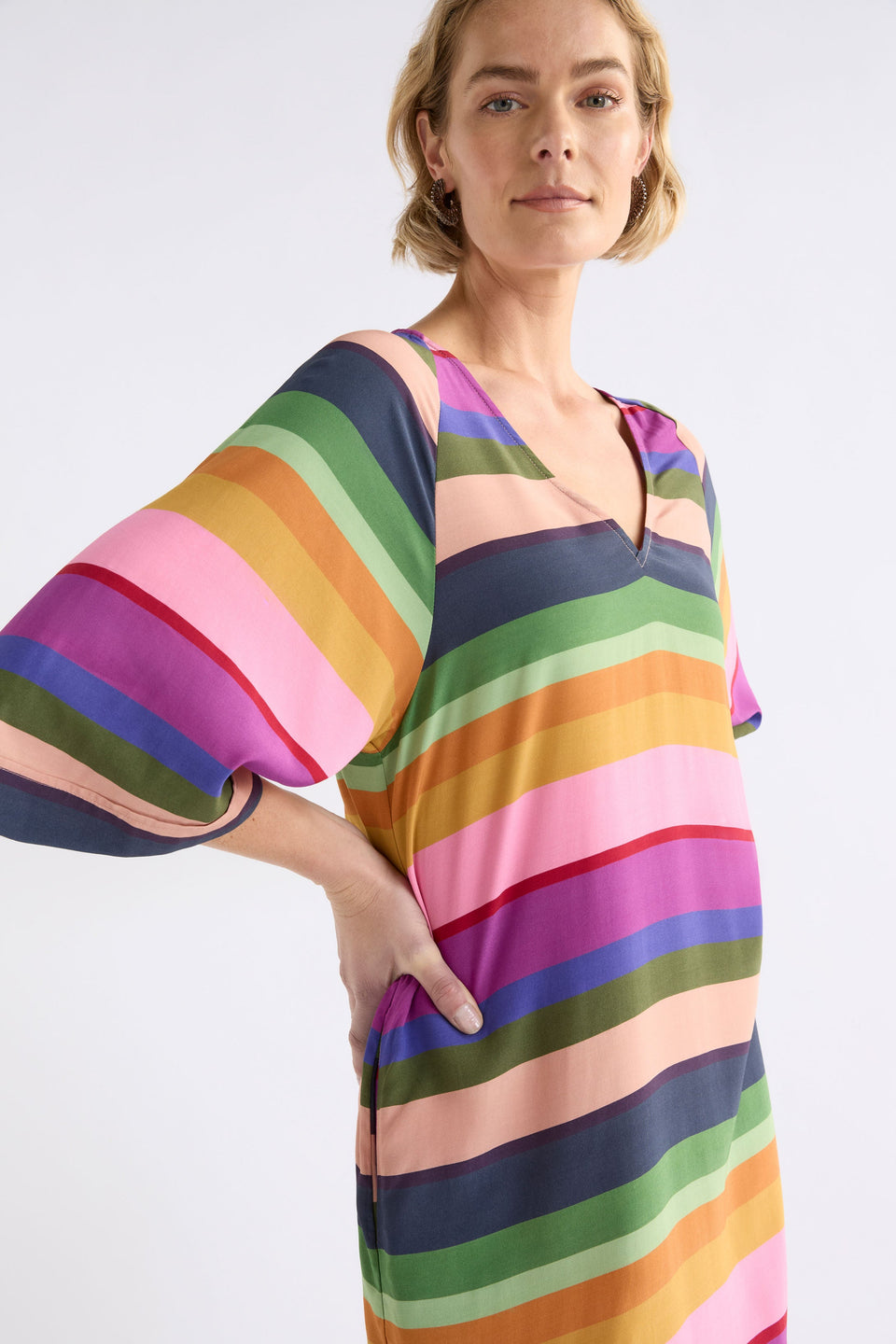 Elk Foljer Dress - Lysbro print