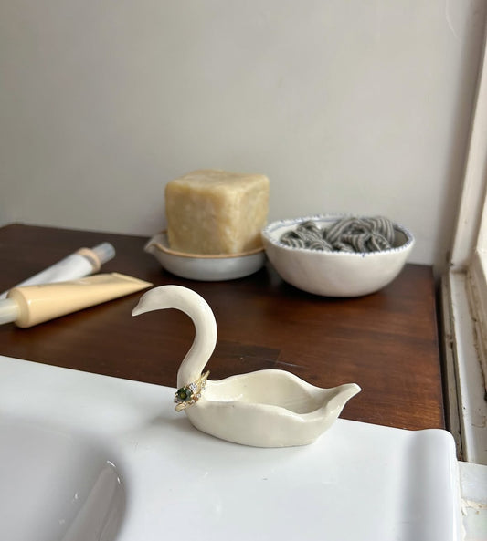 May Ceramics Swan Ring Holder