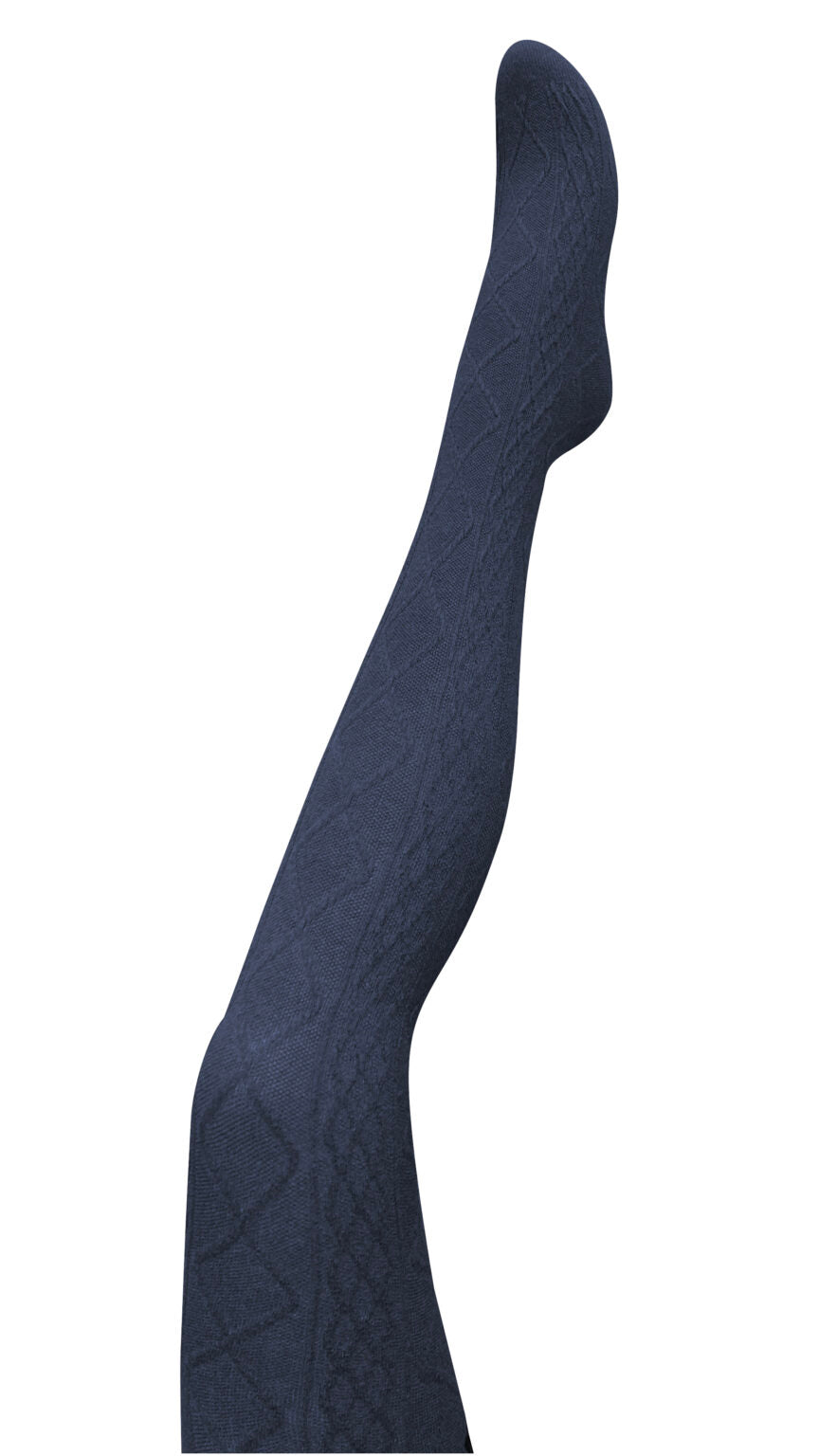 Tightology ‘Aran' Navy Cashmere Blend Tights