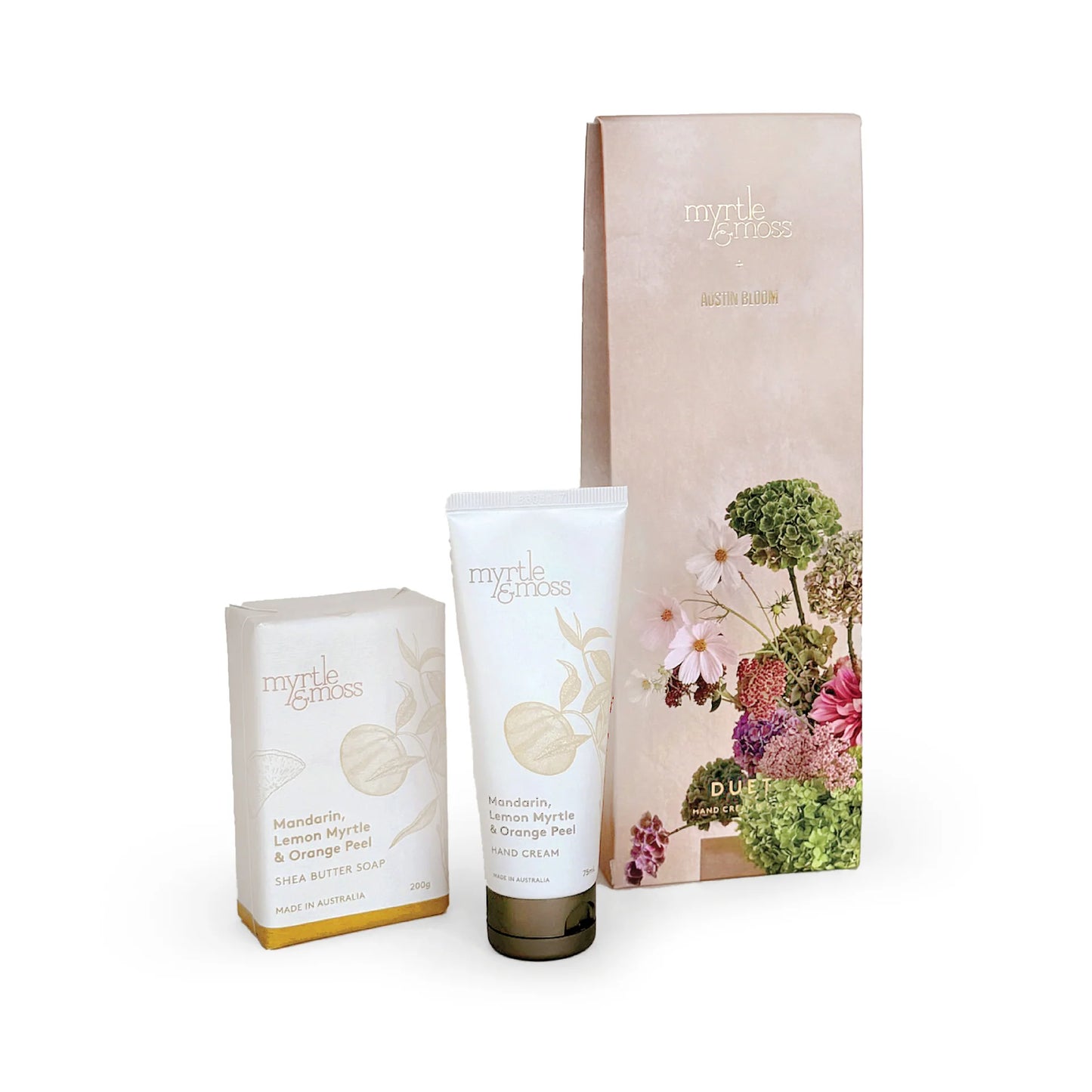 Myrtle and Moss x Austin Bloom - Soap and Hand Cream Duet