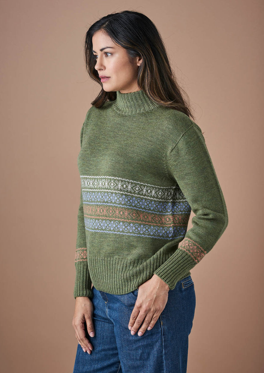 Uimi Aspen Merino Wool Jumper Fern