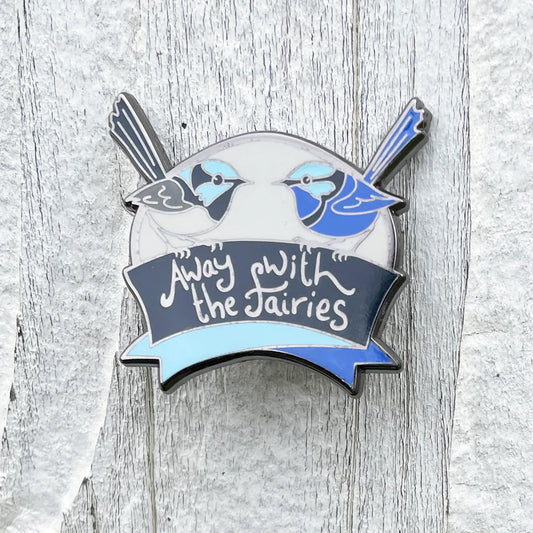 Bridget Farmer Away With the Fairies - Enamel Pin
