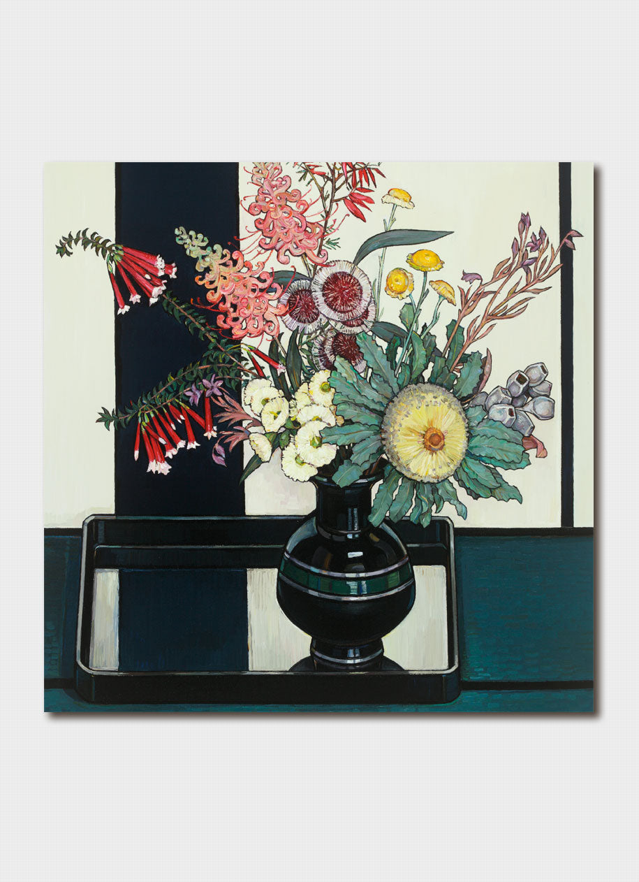 Greeting Card Banksia and WIldflowers Card