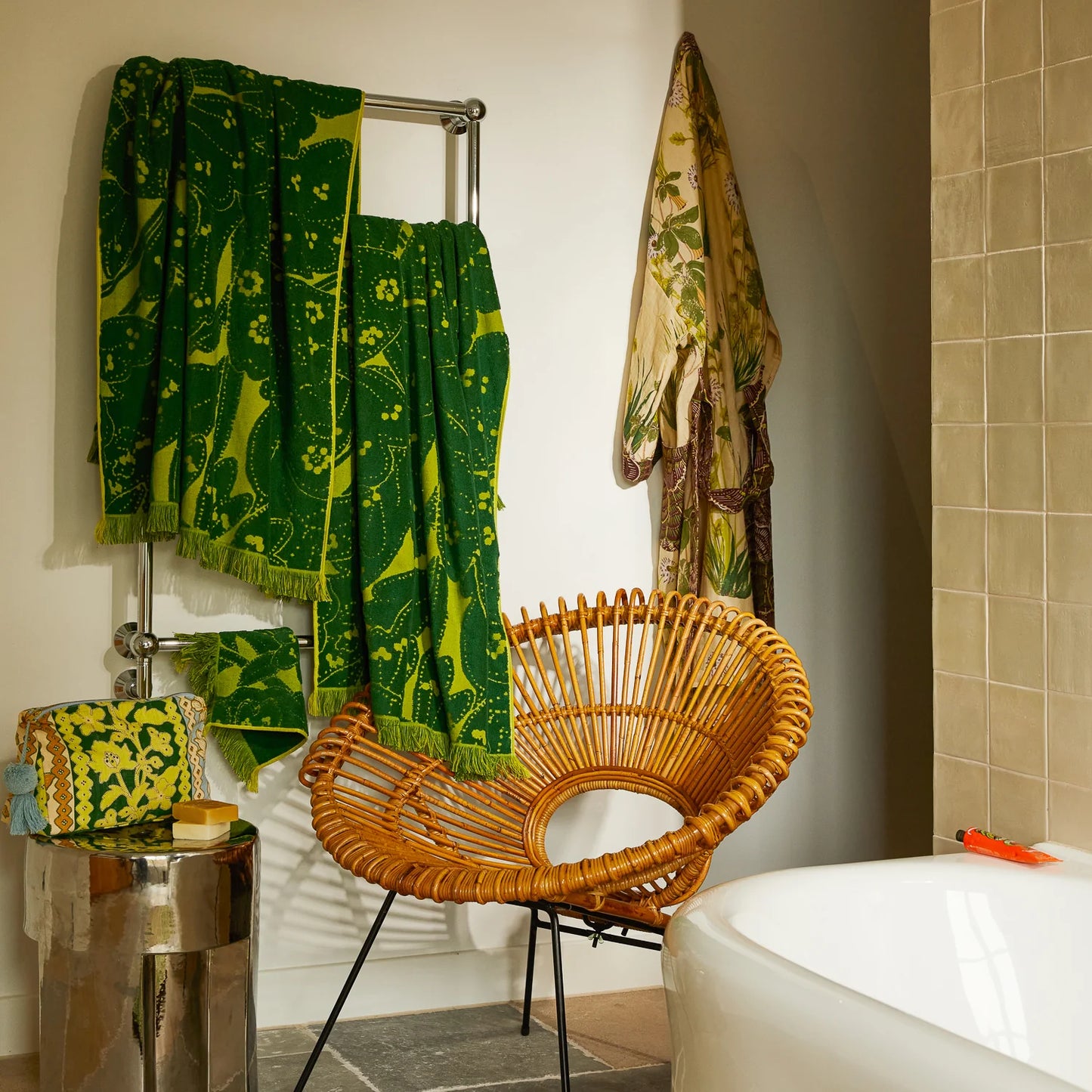 Sage & Clare Lucia Bath Sheet - Kelp