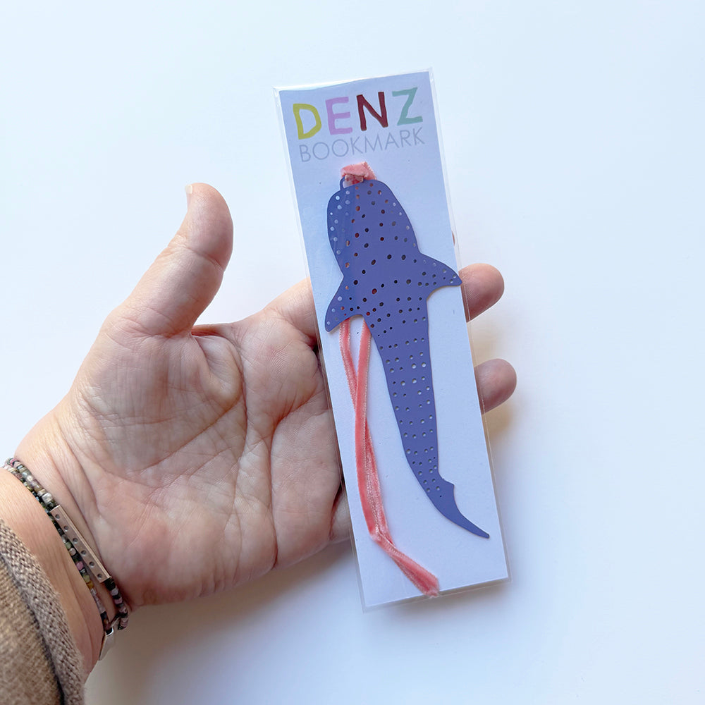 Whaleshark Bookmark in Denim
