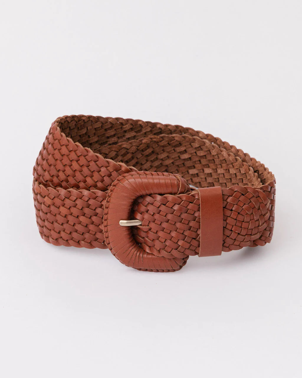 Woven Leather Belt by Byrd Studio