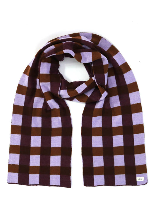 Uimi Picnic Check Scarf - Lilac