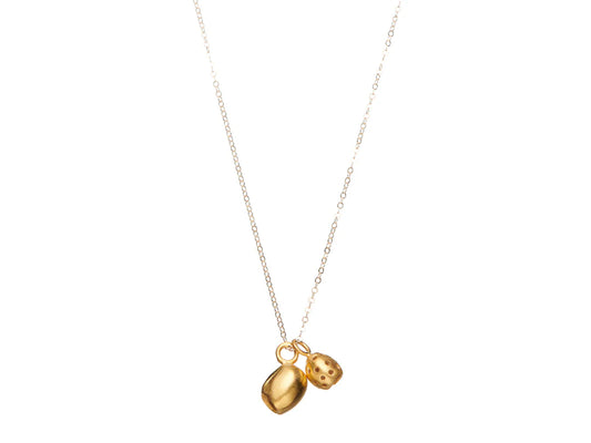 Shabana Jacobson Contemporary Bell Necklace - Gold