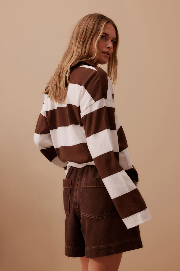 Ceres Life Darcy Relaxed Everyday Short - Chocolate