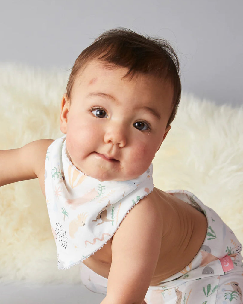 Halcyon Nights Outback Dreamers Baby Bib