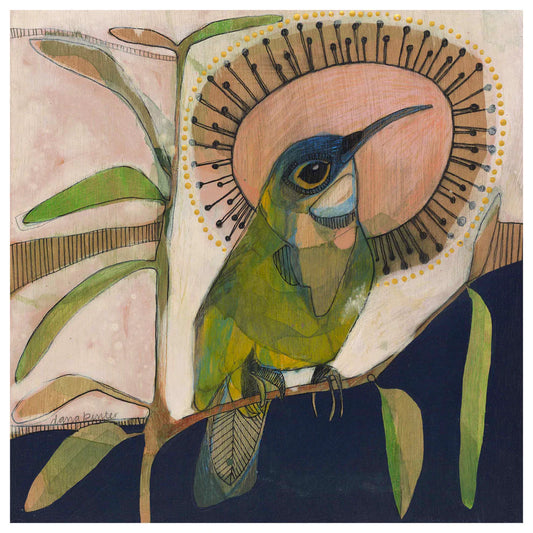 Dana Kinter "Eastern Spinebill and Eucalyptus" mini print