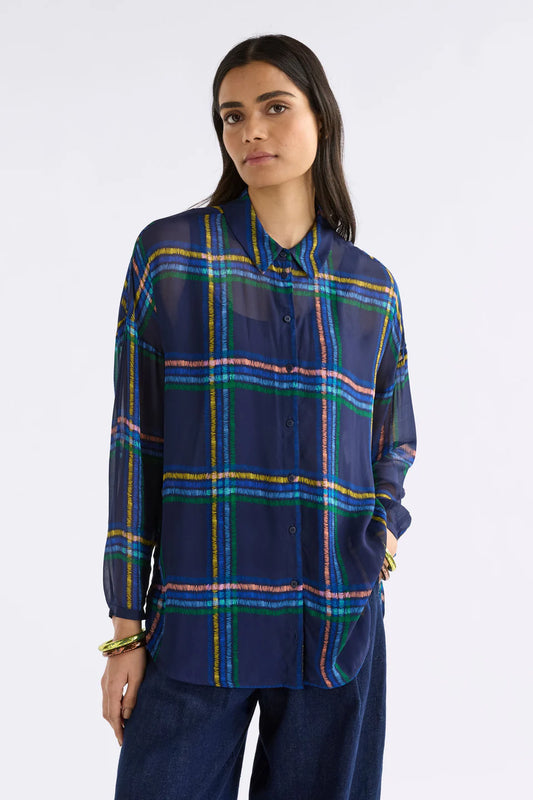 Elk Eir Sheer Shirt - Elba Check