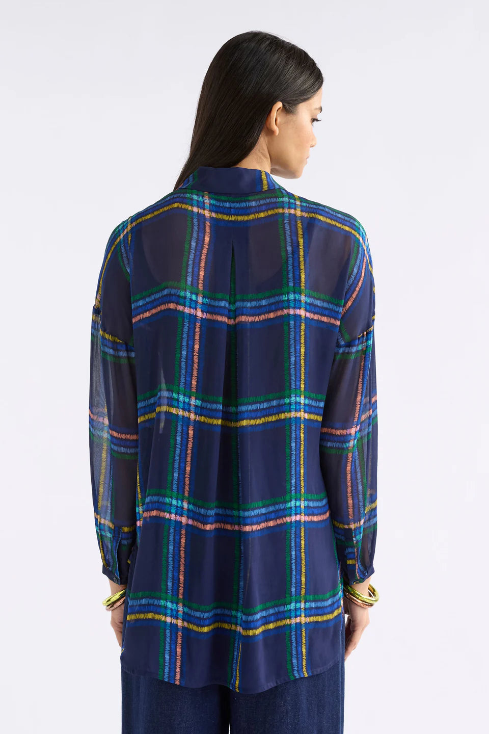 Elk Eir Sheer Shirt - Elba Check