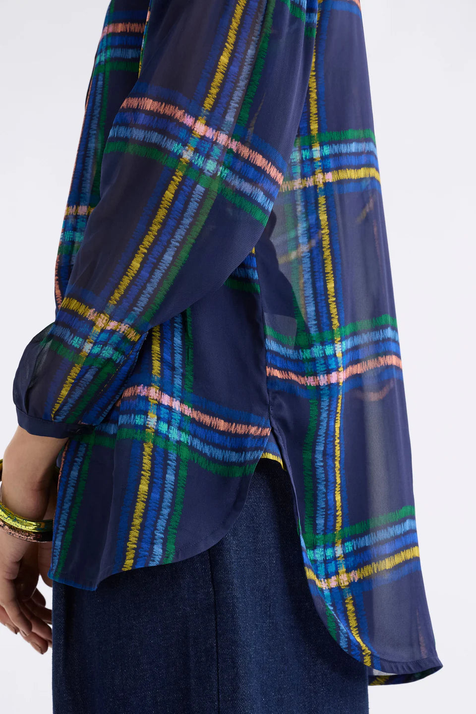 Elk Eir Sheer Shirt - Elba Check