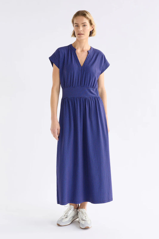 Elk Evve Dress - Chocolate Cobalt