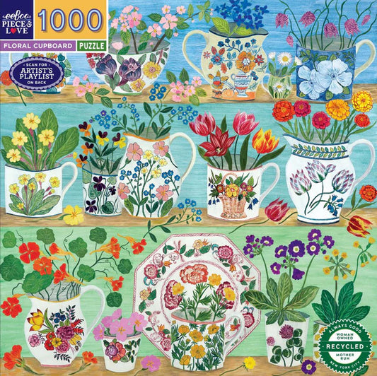 Floral Cupboard - 1000 piece puzzle