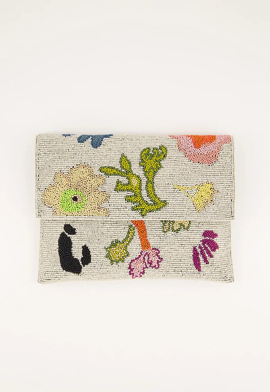 Nancybird Fold Clutch - Watercolour
