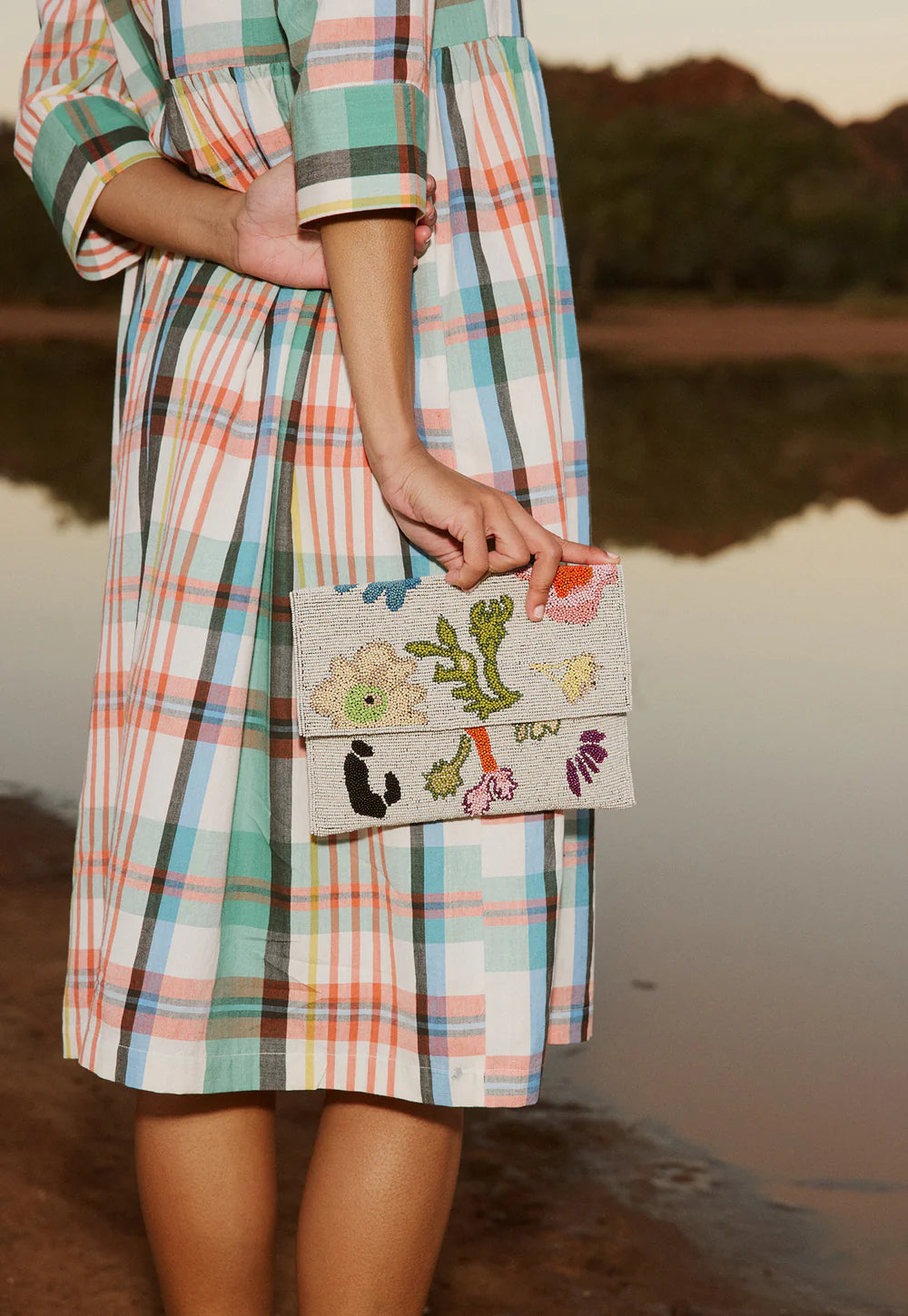 Nancybird Fold Clutch - Watercolour